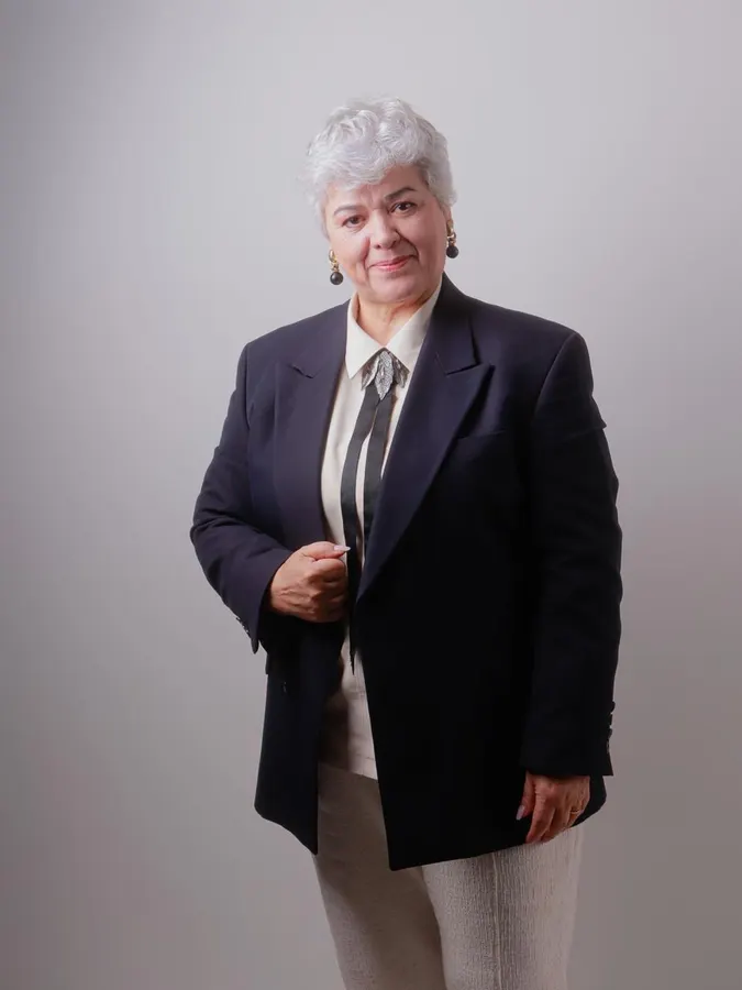 Sonia Mazetto de blazer azul-marinho